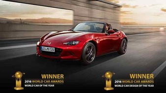 Mazda: Mazda MX-5 ist "World Car of the Year 2016"
