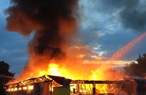 Polizeiinspektion Celle: POL-CE: Celle - Supermarkt durch Feuer völlig zerstört +++ Polizei ermittelt wegen Brandstiftung