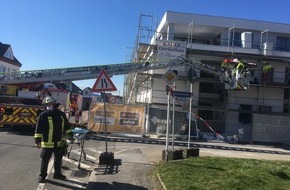 Feuerwehr Dortmund: FW-DO: Arbeitsunfall auf einem Baugerüst