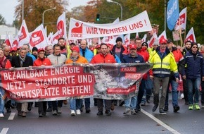 IGBCE Nordrhein: IGBCE macht Wind für Brückenstrompreis: "Wir kämpfen für unsere Arbeitsplätze und den Industriestandort Deutschland"