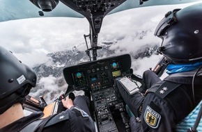 Bundespolizeidirektion München: Bundespolizeidirektion München: Piloten des Bundes und der Länder trainieren im alpinen Gelände/ Vom Watzmann bis zur Zugspitze