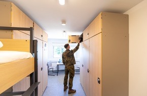 PIZ Infrastruktur, Umweltschutz und Dienstleistungen: Premiere - Erste Unterk&uuml;nfte f&uuml;r den Neuen Wehrdienst in der Eifelkaserne in Gerolstein &uuml;bergeben