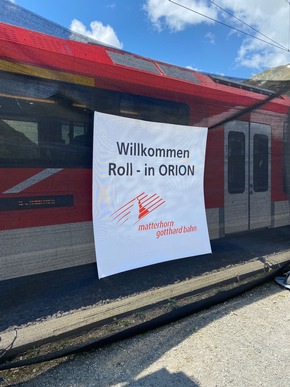 Medienmitteilung: Ein neuer Stern am Horizont der Matterhorn Gotthard Bahn - erste ORION-Triebzüge im Einsatz