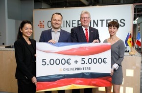 Onlineprinters GmbH: Spendenübergabe: 10.000 Euro für deutsch-französische Freundschaft / Französischer Honorarkonsul nimmt Spende entgegen