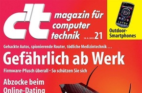 c't: c't: Das Internet der Dinge braucht ein Firmware-Update / Die Vernetzung von Geräten kann gefährliche Folgen haben