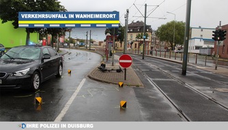 Polizei Duisburg: POL-DU: Wanheimerort: Mit E-Roller bei Rot gefahren - Ein Verletzter