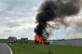 Polizeidirektion Wittlich: POL-PDWIL: Brand eines Teleskopladers