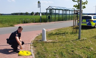 Polizeiinspektion Nienburg / Schaumburg: POL-NI: Gelbe Füße weisen auf Schulkinder in Eystrup hin / Aufmerksame Eltern geben den Anstoß