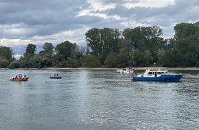 Freiwillige Feuerwehr Frankenthal: FW Frankenthal: Festgefahrene Jacht auf dem Rhein