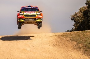 Skoda Auto Deutschland GmbH: Rallye Italien-Sardinien: Sieben Škoda Crews fahren in die Top-Ten der WRC2-Kategorie
