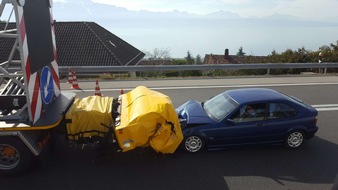 Touring Club Schweiz/Suisse/Svizzero - TCS: Sécurité sur les chantiers : inattention = danger pour les ouvriers.