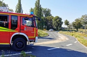 Freiwillige Feuerwehr Werne: FW-WRN: TH_1 - LZ1 - Ölspur im Kreisverkehr