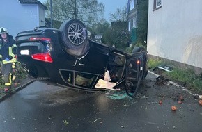 Kreispolizeibehörde Oberbergischer Kreis: POL-GM: Betrunken mit Auto überschlagen