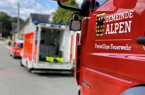 Freiwillige Feuerwehr Alpen: FW Alpen: Person in verschlossener Wohnung