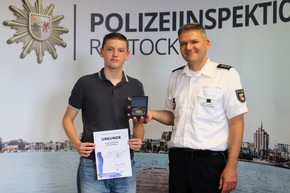 POL-HRO: Polizeiinspektion Rostock ehrt fünf Menschen für herausragende Zivilcourage