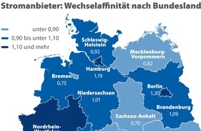 CHECK24 GmbH: Rheinland-Pfälzer wechseln ihren Stromanbieter am häufigsten