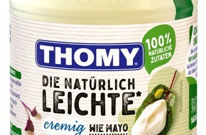 Nestlé Deutschland AG: Natürlich Leichte von Thomy: Neue Mayo-Alternative mit Freilandeiern und weniger Fett