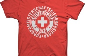 IDCOM GmbH & Co. KG: Europameisterschaftssiegerbesieger / Das Fan T-Shirt zur WM-Sensation findet reissenden Absatz; nicht nur in der Schweiz