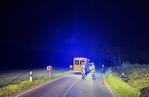 Freiwillige Feuerwehr H&uuml;nxe: FW H&uuml;nxe: Verkehrsunfall mit Quad - Eine schwerverletzte Person