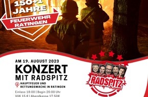 Feuerwehr Ratingen: FW Ratingen: 151 Jahre Feuerwehr Ratingen - Die Party! Vorabinfo!
