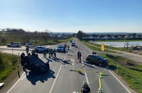Polizeidirektion Neustadt/Weinstraße: POL-PDNW: Verkehrsunfall mit fünf verletzten Personen