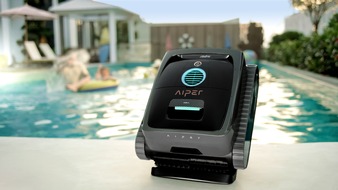 Aiper: Aiper Scuba V3 startet in Deutschland zur Poolsaison / Kognitive KI-gest&uuml;tzte Navigation, automatische Reinigungspl&auml;ne und mehrstufige Filtration erleichtern die regelm&auml;&szlig;ige Pflege privater Pools