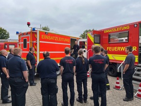 FW-Heiligenhaus: Feuerwehreinheiten absolvieren gemeinsame Einsatzübung