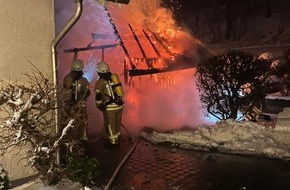 Freiwillige Feuerwehr Olsberg: FF Olsberg: Großeinsatz der Feuerwehr in Olsberg Brunskappel