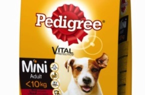 Mars Schweiz AG: Mars Schweiz ruft freiwillig 1 Produktionscharge PEDIGREE Adult Mini mit Rind 2kg Trockenfutter mit dem spezifischen Verfallsdatum 12.11.2021 zurück