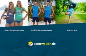 sportwetten.de: sportwetten.de setzt auf Zwillings-Power² und Handstand-Rekordhalter