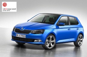 Skoda Auto Deutschland GmbH: Emotional, modern, dynamisch: SKODA Fabia mit dem 'Red Dot Award' ausgezeichnet (FOTO)