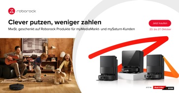 Roborock: Roborock ist bei der "Mehrwertsteuer geschenkt"-Aktion von MediaMarkt dabei