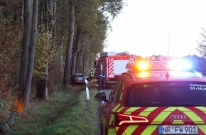 Feuerwehr VG Asbach: FW VG Asbach: Schwerer Verkehrsunfall auf der L272 zwischen Stockhausen und Germscheid