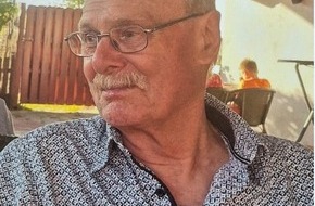 Polizeidirektion Ratzeburg: POL-RZ: Öffentlichkeitsfahndung - 81-jähriger Senior aus Mölln vermisst, Polizei bitte um Mithilfe der Bevölkerung und der Medien