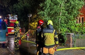 Kreisfeuerwehrverband Pinneberg: FW-PI: Schenefeld (PI): Brand eines Anbaus - Feuerwehr verhindert Vollbrand eines Einfamilienhauses