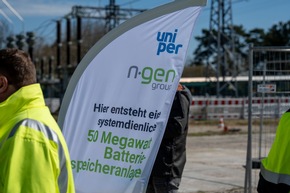 Spatenstich f&uuml;r systemdienlichen 50-Megawatt-Batteriespeicher in Wilhelmshaven