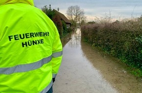 Freiwillige Feuerwehr Hünxe: FW Hünxe: Weitere Einsätze durch das Hochwasser