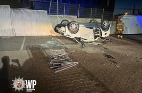 Polizeidirektion Kaiserslautern: POL-PDKL: Wegen zu hoher Geschwindigkeit Unfall verursacht