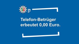 Polizeipräsidium Oberhausen: POL-OB: Telefon-Betrüger erbeutet 0,00 Euro / 72-Jährige reagierte hervorragend
