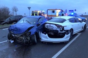 Polizeidirektion Worms: POL-PDWO: Monsheim - Zwei Schwerverletzte bei Verkehrsunfall