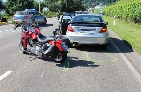 Polizeipräsidium Koblenz: POL-PPKO: Motorradfahrer stürzt und verletzt sich schwer