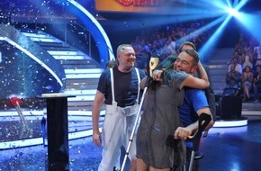 ProSieben: Achillessehne reißt, Glückssträhne hält: Industriekletterer Winfried schlägt DJ Bobo bei "Schlag den Star" (mit Bild)