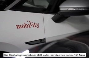 Mobility stellt 150 Elektroautos auf neue SBB E-Parkplätze