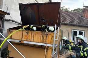 Kreisfeuerwehr Rotenburg (W&uuml;mme): FW-ROW: Heizungsbunker brennt in Tarmstedt