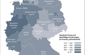 CRIF GmbH: Zahlungsmoral der Unternehmen in Deutschland sinkt: Quote der Nicht- und Spätzahler steigt auf 17,5 Prozent / Fast jeder sechste Kunde bezahlt seine Rechnungen verspätet oder am Ende gar nicht (FOTO)