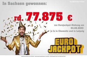 Sächsische Lotto-GmbH: Erneutes Gewinnerwochenende in Sachsen: Eurojackpot und LOTTO 6aus49 sorgen für Finanzspritzen