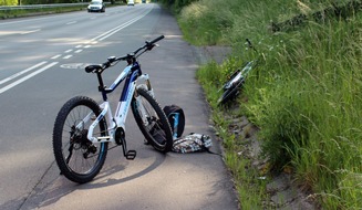 Kreispolizeibehörde Olpe: POL-OE: 23-Jährige stürzt aus ungeklärter Ursache mit E-Bike