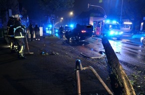 Feuerwehr Dortmund: FW-DO: Verkehrsunfall mit drei Beteiligten in Dortmund Eving