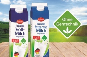 Lidl: "Ohne Gentechnik": Lidl setzt entscheidende Meilensteine / Ab Juli 2016 bundesweit in allen Filialen zertifiziert gentechnikfreie Frischmilch der Eigenmarke "Milbona" - weitere Produkte folgen rasch