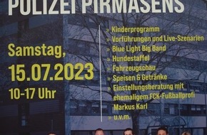 Polizeidirektion Pirmasens: POL-PDPS: Tag der offenen Tür bei der Polizei Pirmasens